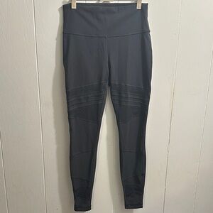 lululemon athletica Dark Gray Leggings with Mesh Accents